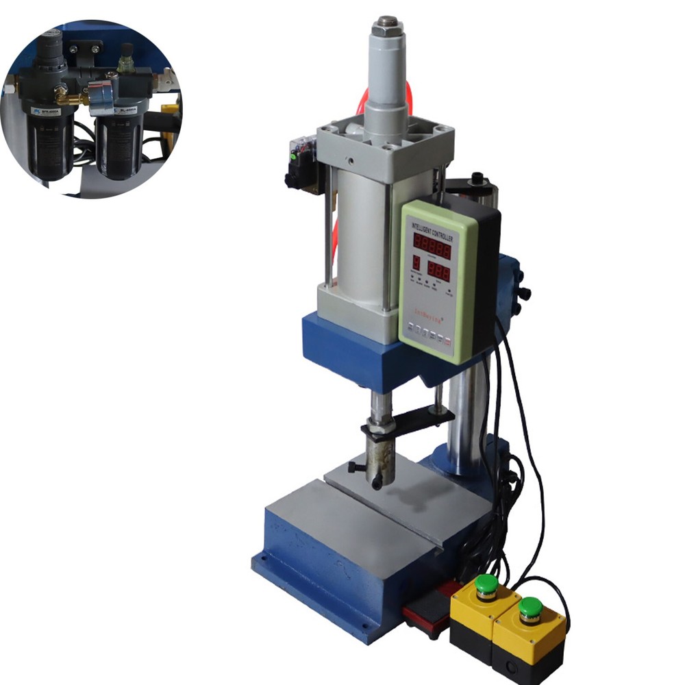 1763Lb Pneumatic Punch Press Machine w/Display Controller Adjustable Stroke 110V