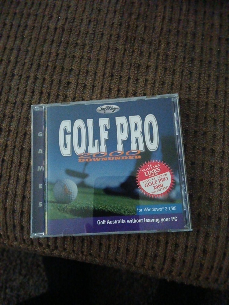 GOLF PRO 2000 DOWNUNDER For PC CD-ROM WINDOWS 3.1/95 SoftKey 1997