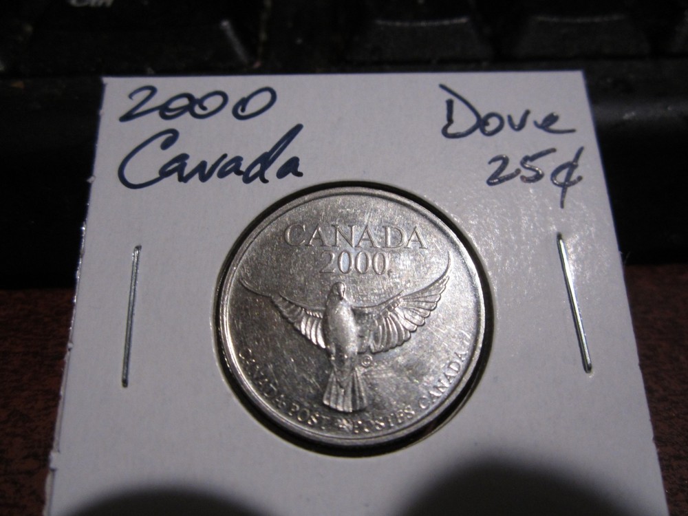 Canada 2000 - 25 Cent Token Canadian Coin - dove