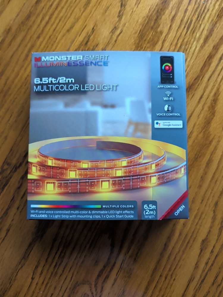 Monster 6.5ft Smart Multi Color & Multi White LED Light Strip