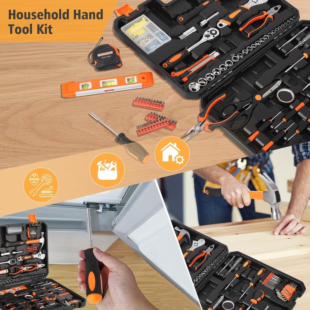 247 Piece Home Tools Set Home Repair Tool Basis, Auto Repair Tool Kit