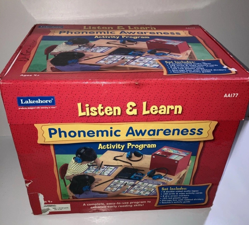 Lakeshore Listen &Learn Phonemic Awareness Activity Program - Preowned