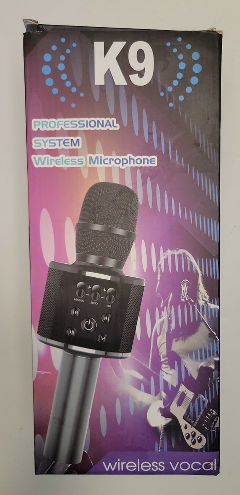 Wireless Karaoke Bluetooth Microphone & Carry Case.