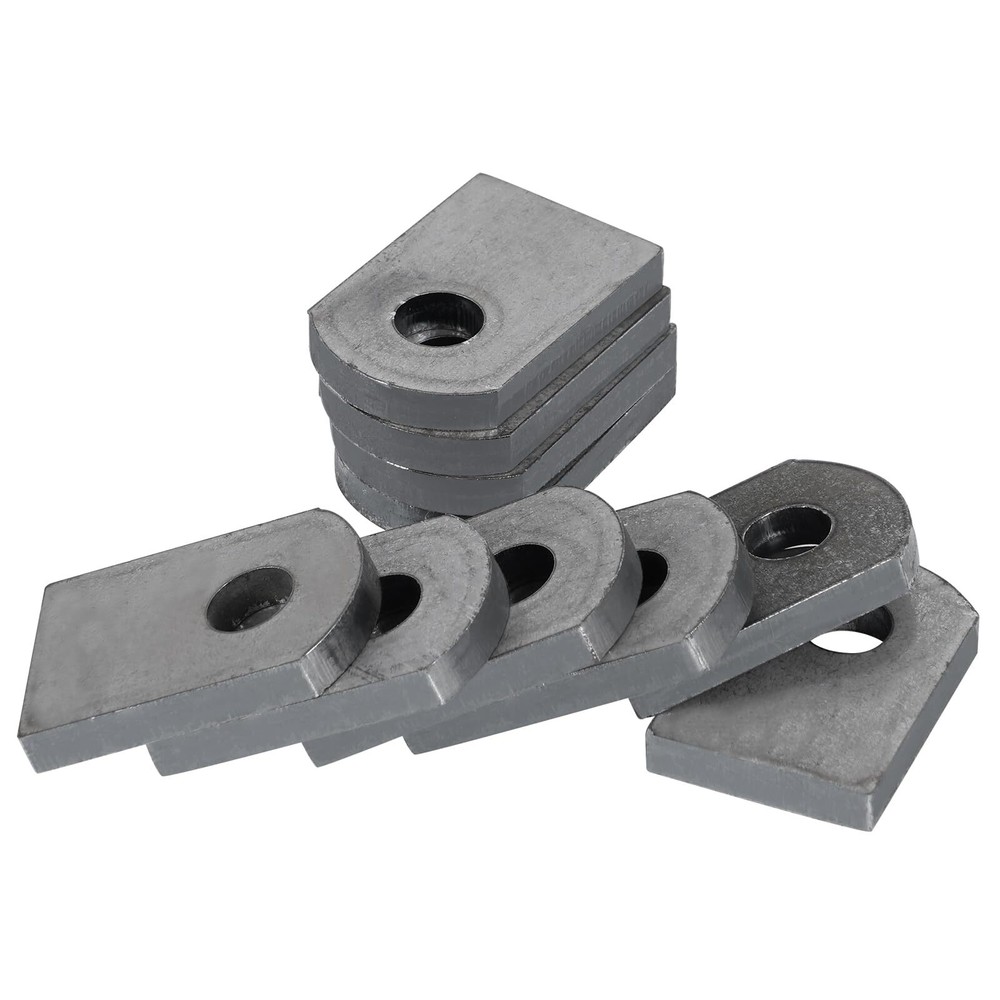Weld on Tabs Steel Shock Basic 3/8" Hole 1-1/2"x1" 3/16" Thick 10 Pack