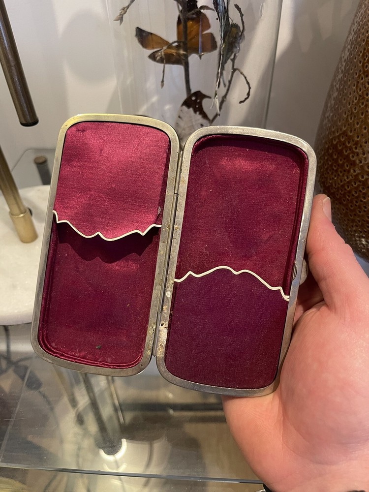 case & Cigar & Vichy & Niello Silver & Silk & XIX