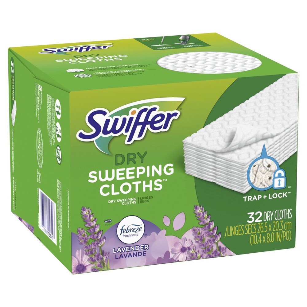 Swiffer Sweeper Dry Pad Refills, , Multi Surface, Lavender Scent, 32 Count