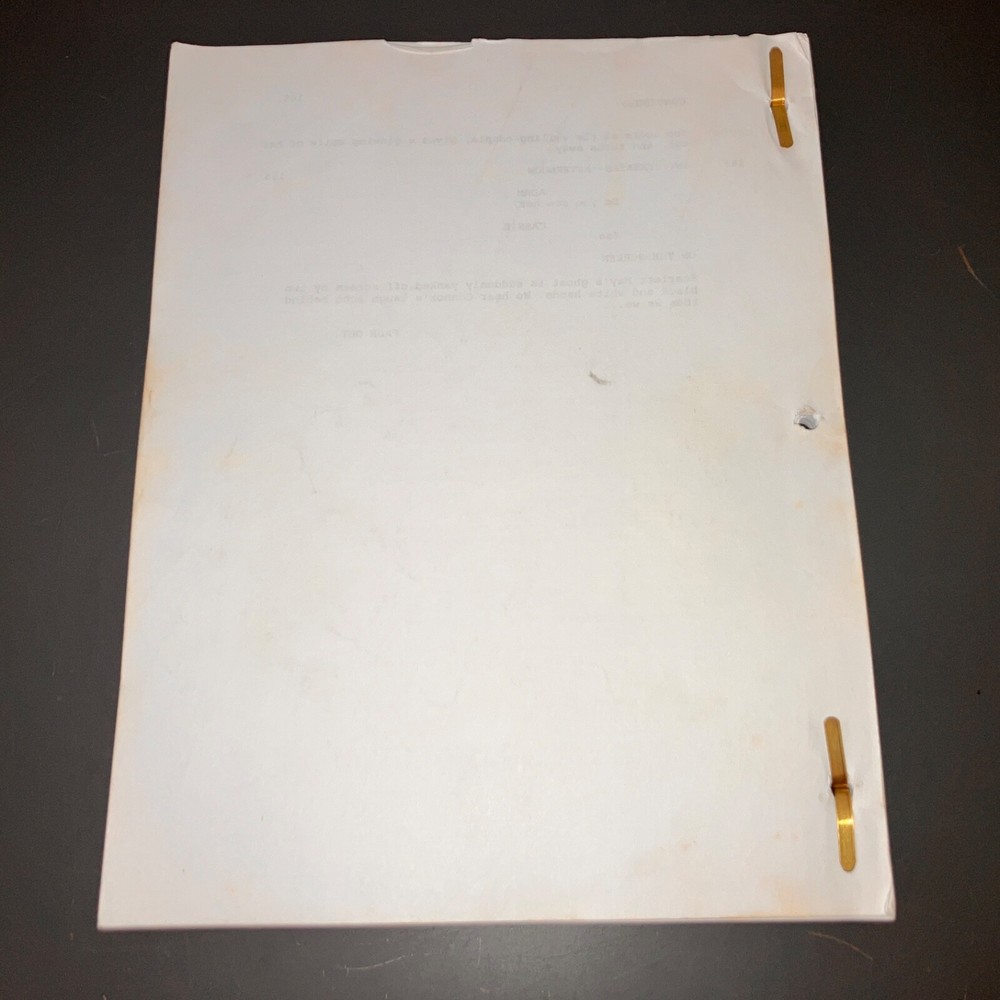 DARK REEL (2008) Horror Script w/Dead Body Highlights + Shooting Schedule + COA!