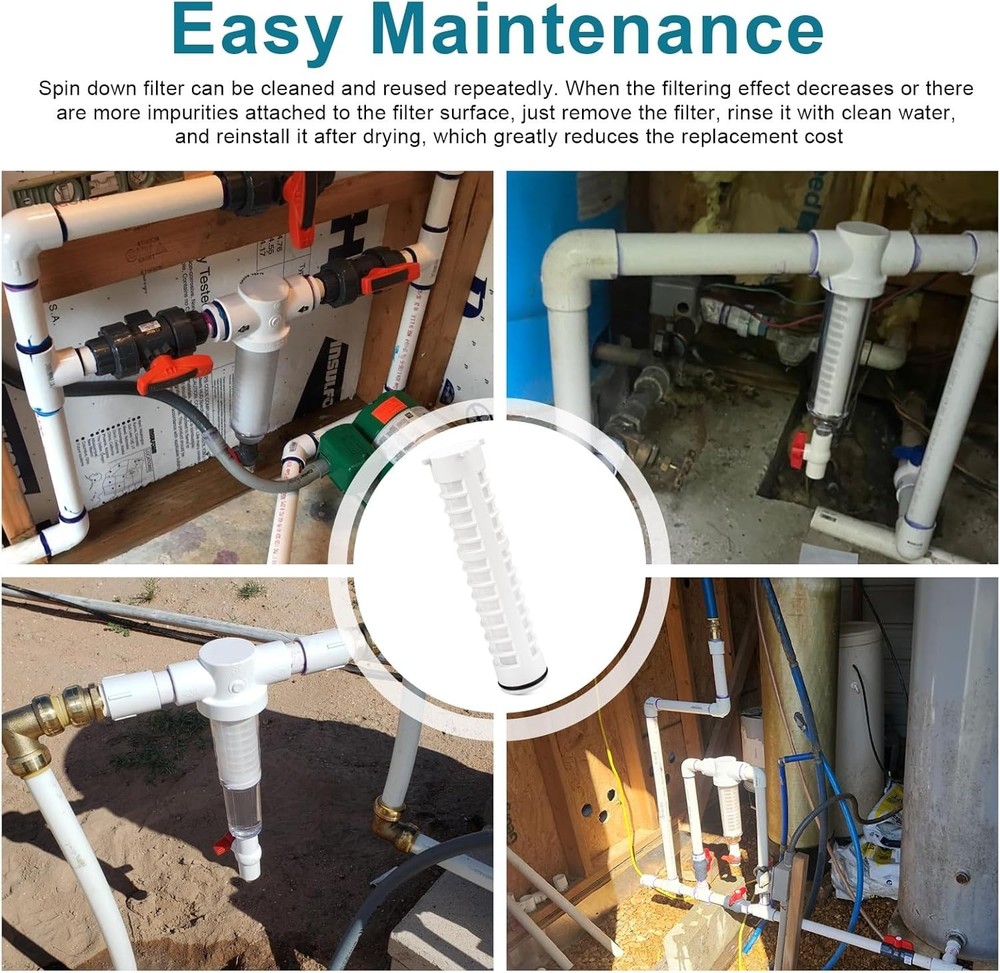 1-1/2" 100 Mesh Spin Down Filter Screen Replacement Rusco/Vu-Flow, Well Water...