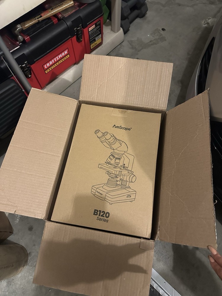 AmScope B120 Binocular Compound Microscope 40X–1000X