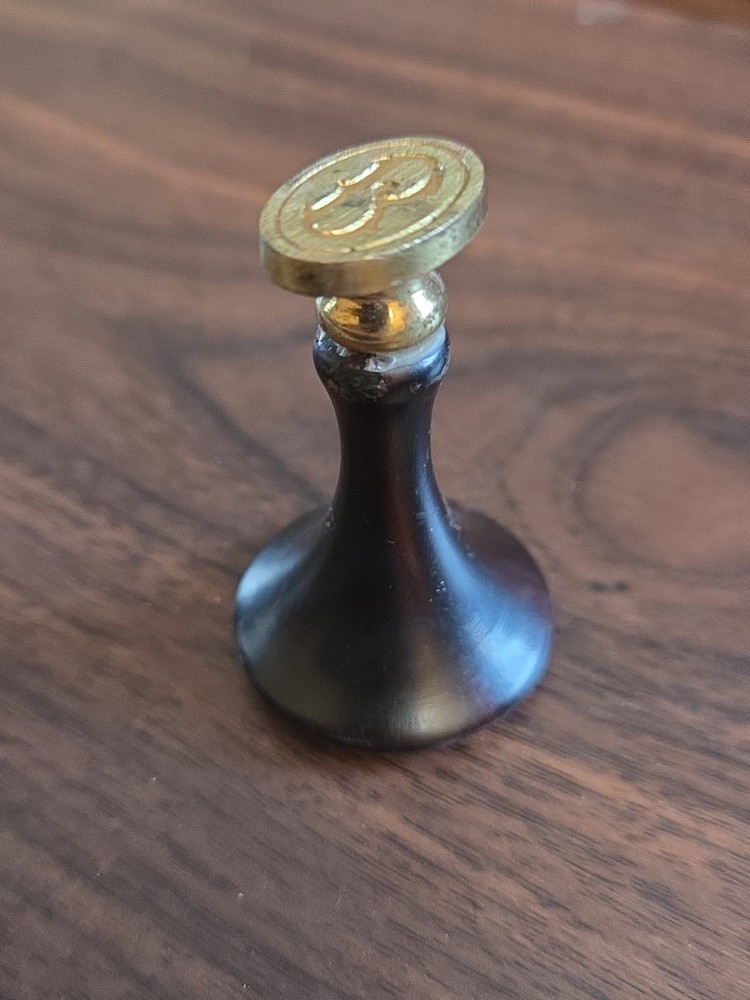 Victorian Desk Wax Seal with Initial "B"