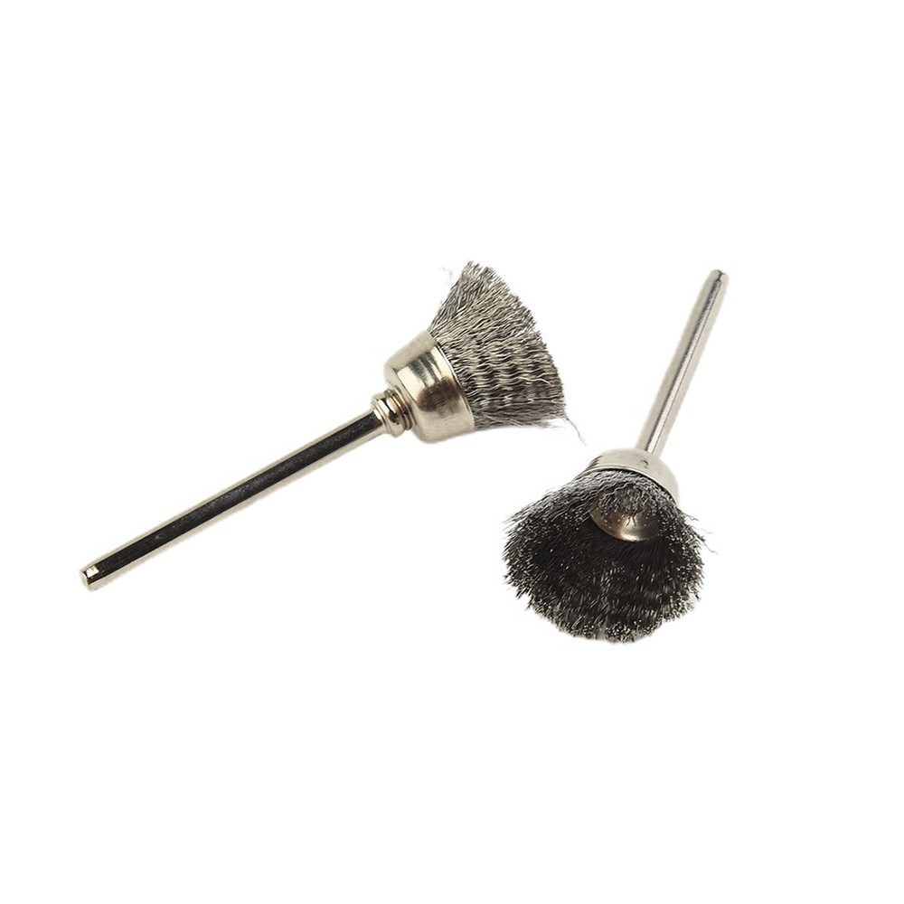 10 Pc/set for MINI Wire Brush Brushes Brass Cup Wheel For Grinder Or Drill Set