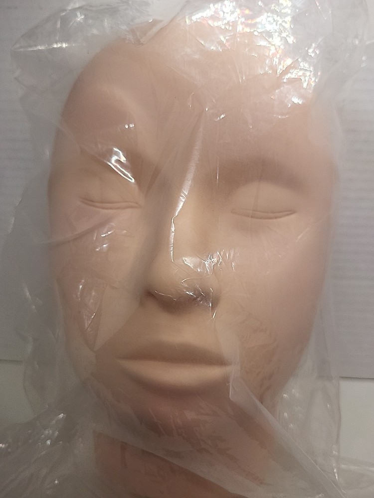 Mannequin Head Soft Smooth Rubber Head For Makeup Practice