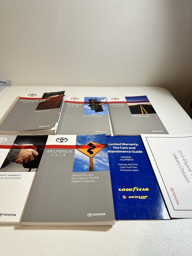 Toyota 4Runner Owner's Manuals 2018