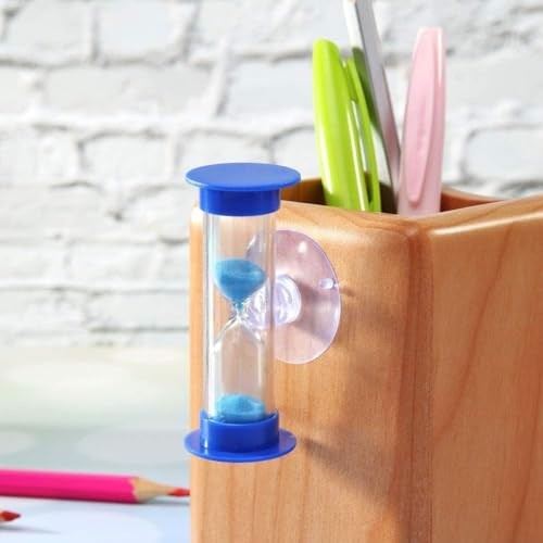 2Pcs Blue Toothbrush Timer for 2mins Sand Clock Timer 2 Minute Sand Timer,