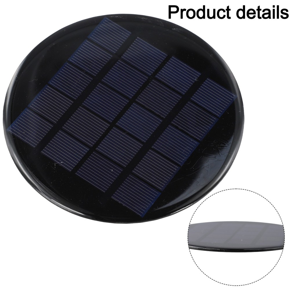 Eco Friendly Portable Solar Panel Round Shape 120 mm and Lightweight Design
