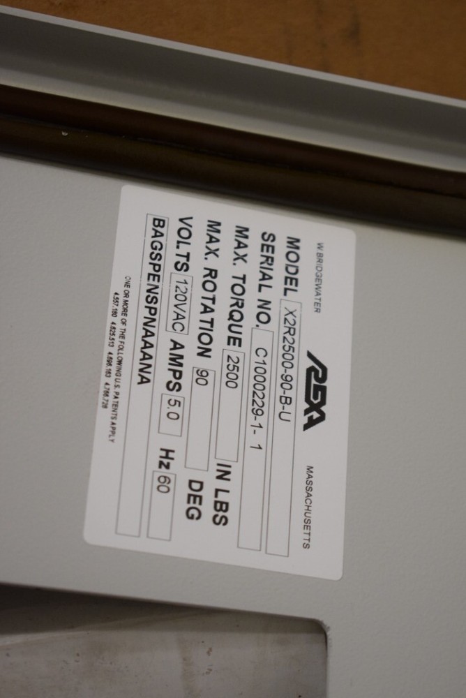 Rexa X2R2500-90-B-U Actuator Position Controller 2500 Torque lbs.