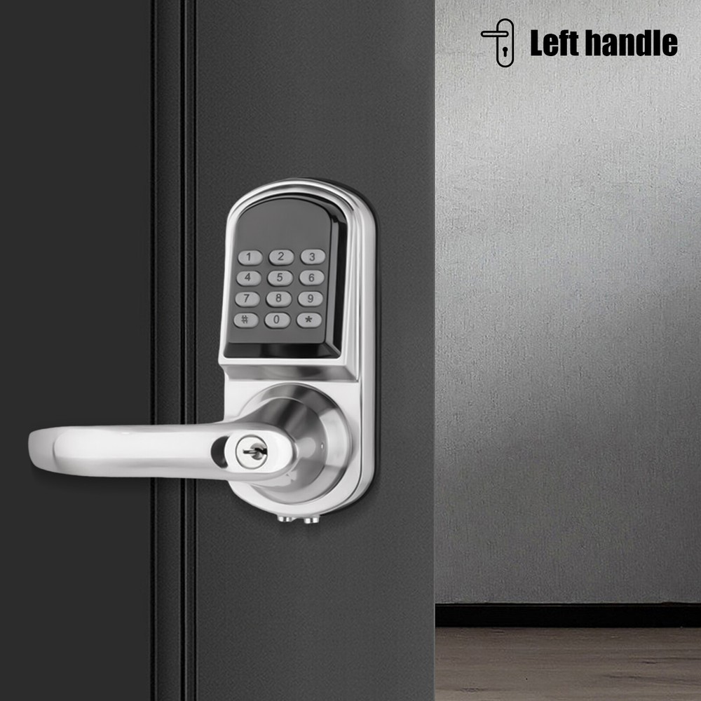 Electronic Code Digital Keyless Keypad Security Entry Door Lock Knob Left Hand