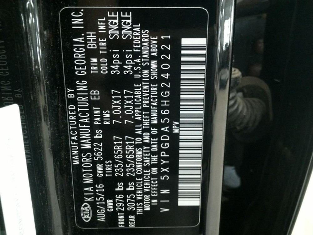 SORENTO 2017 Transmission Shift 104884937