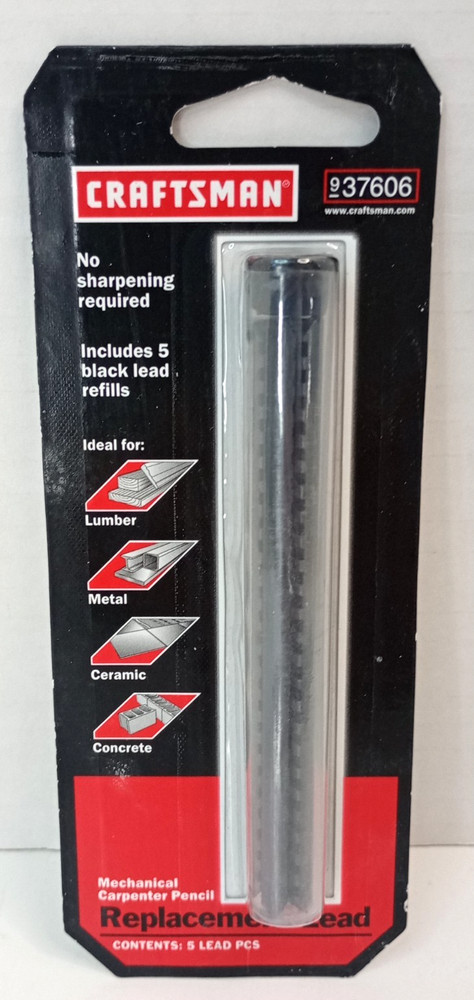 Craftsman Mechanical Pencil Replacement Lead 937606, 5 Pcs 4 Pack