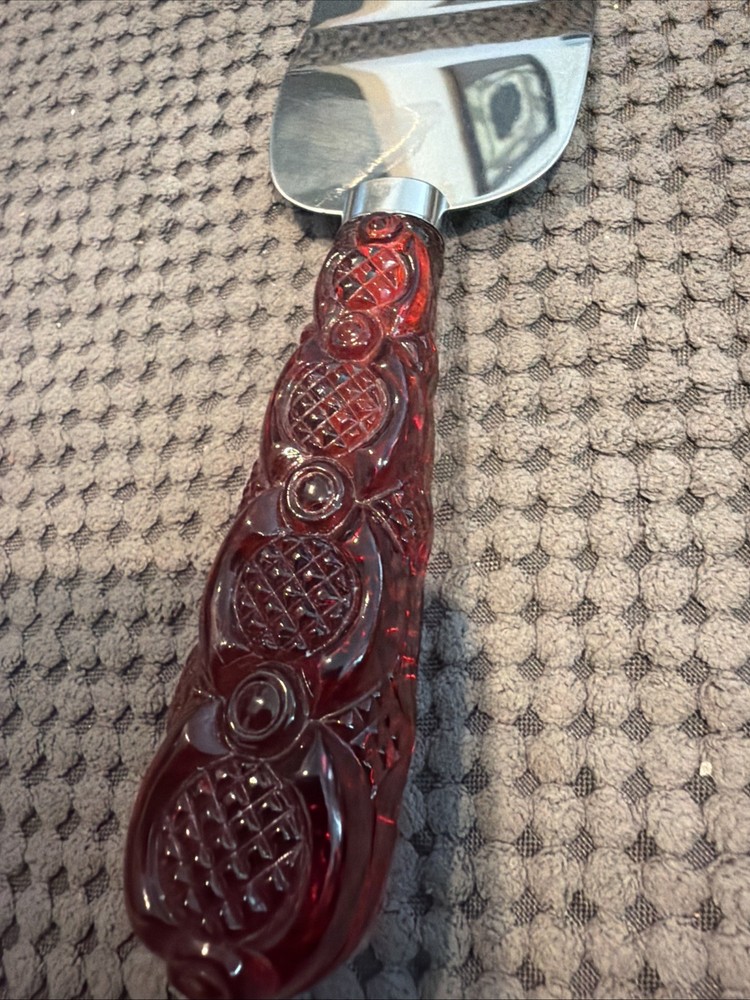 Regent Sheffield Stainless Avon Cape Cod 1876 Ruby Red Pie Server Cake Knife