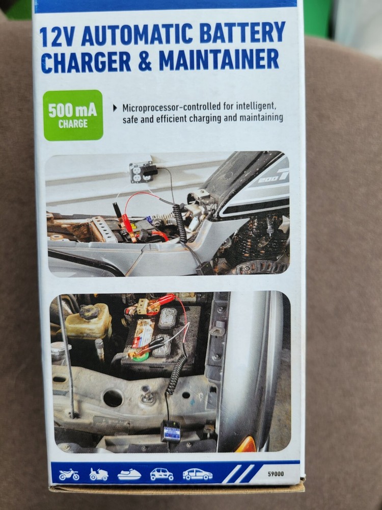 12 Volt Car Battery Charger Maintainer Automatic Float Trickle-NEW-L👀K