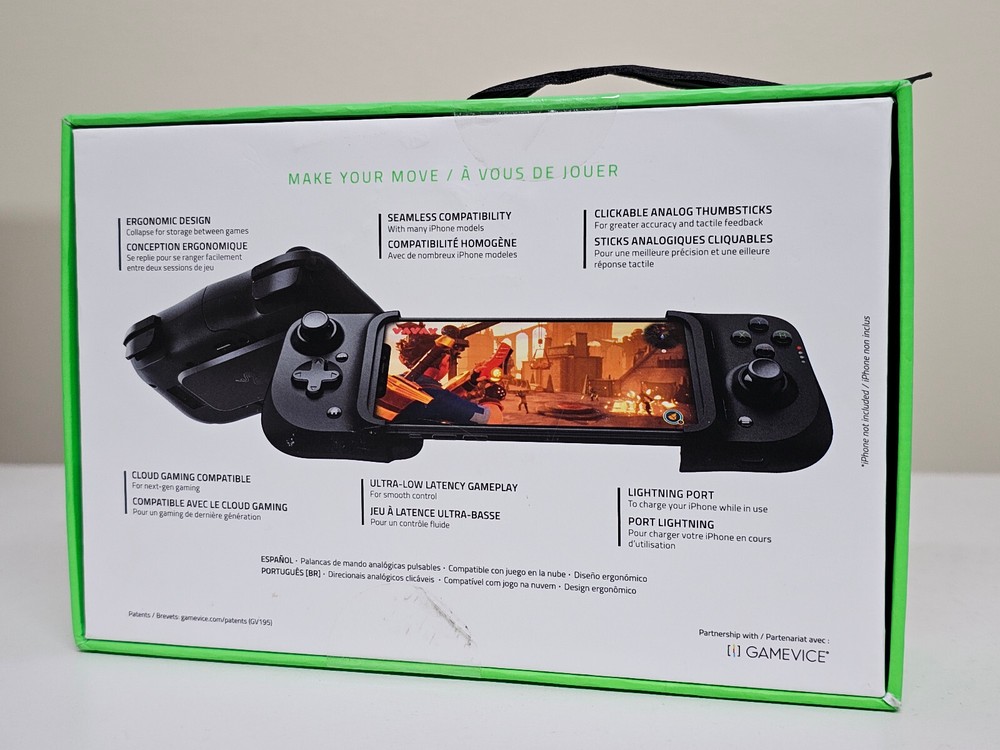 Razer Kishi - Universal Gaming Controller for iPhone - Black - Open-Box