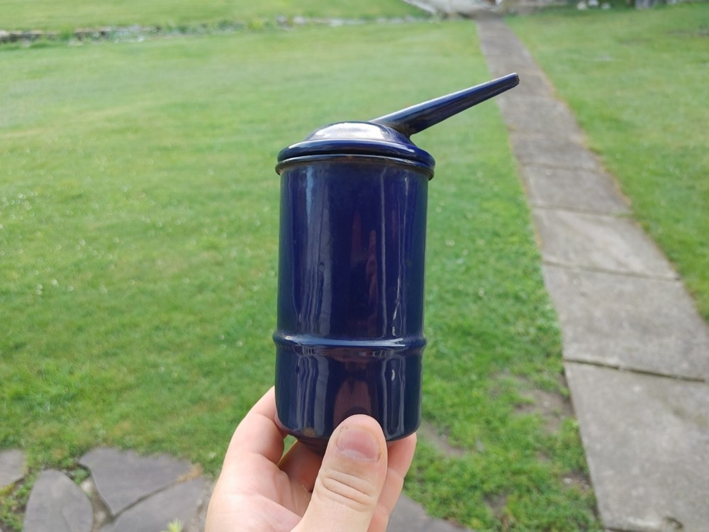 Antique Cobalt Blue Coal Mining Vaporizer