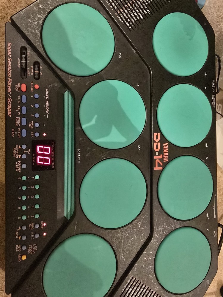 Yamaha DD-14 Super Session Drum Kit Player / Scraper - Boxed - Tested & Working