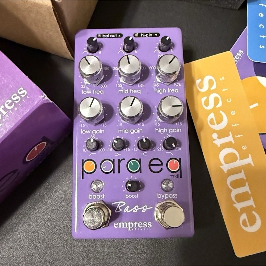 Empress Effects Bass ParaEQ Parametric Equalizer and Boost Pedal