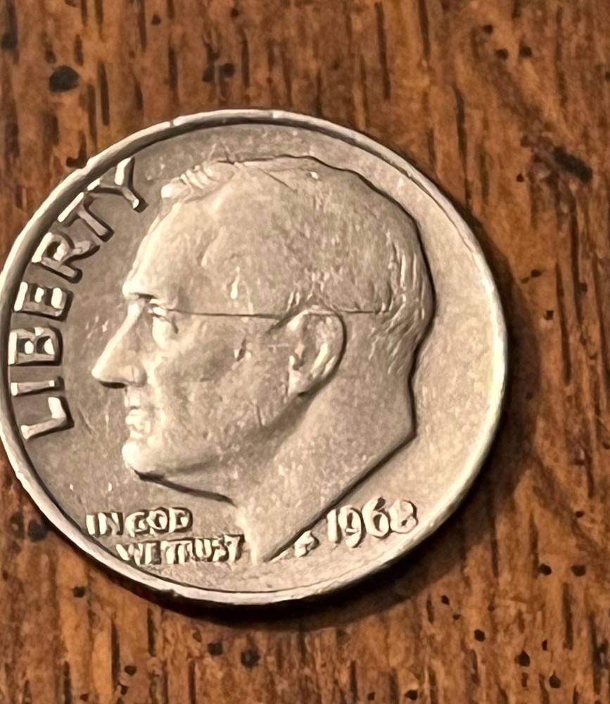 1968 Rare No Mint Mark Dime potential several mint errors