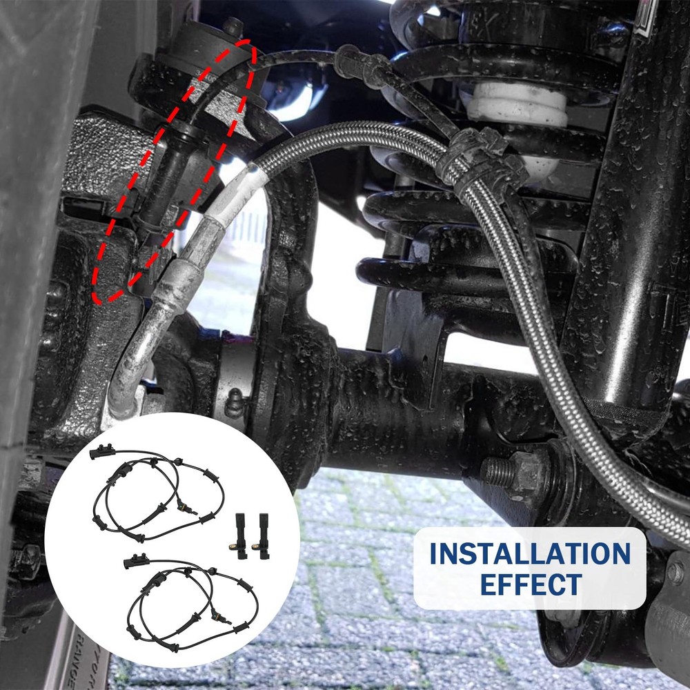 ABS Wheel Speed Sensor Replacement for Jeep Wrangler 20072017 4PCS Set