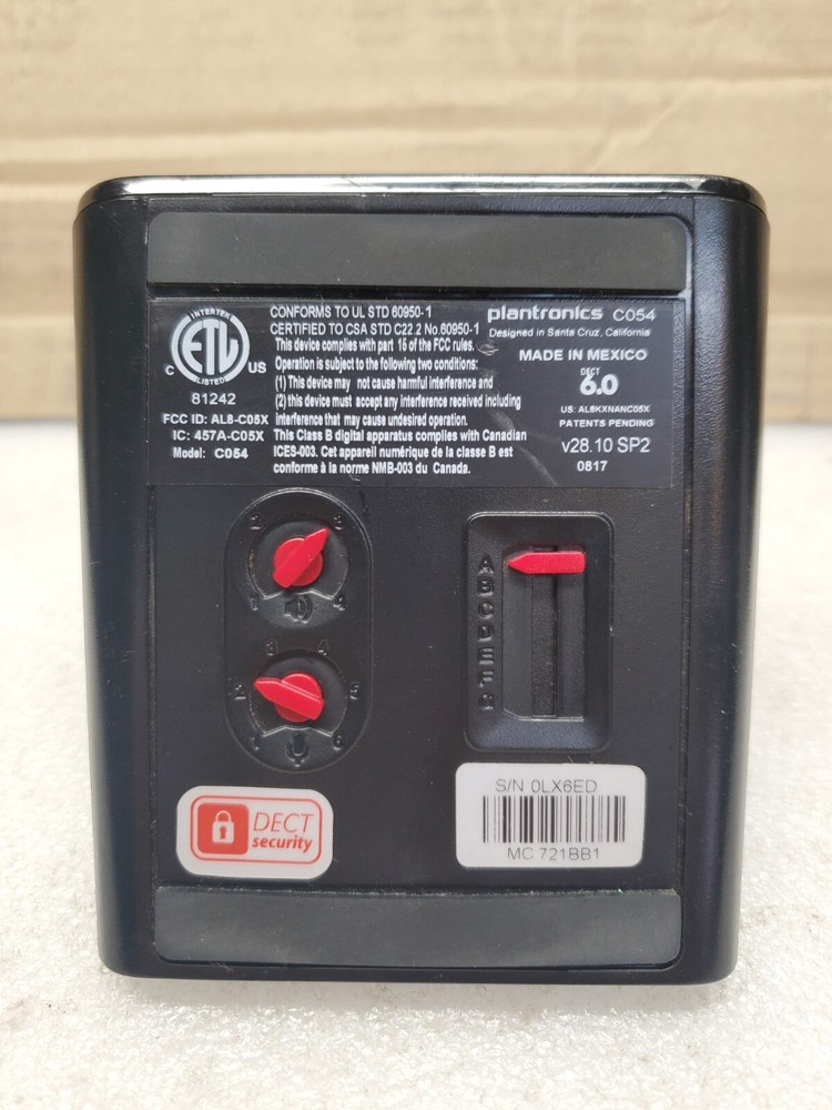 Plantronics C054 DECT 6.0 station Base Only