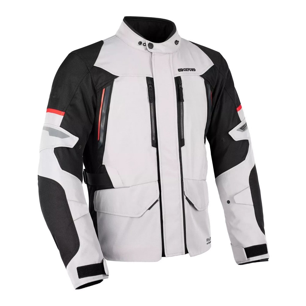 OXFORD Calgary 2.0 CE Motorcycle Jacket Jacket Silver Black large