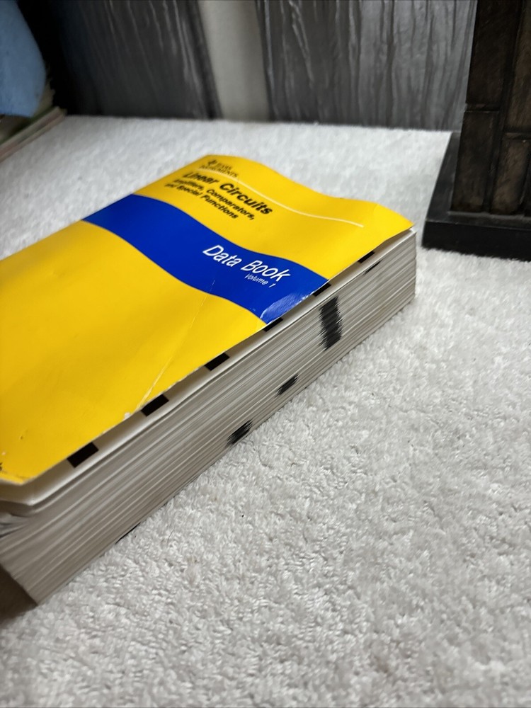 1989 Linear Circuits -Amplifiers Comparators & Special Functions Data Book Vol 1