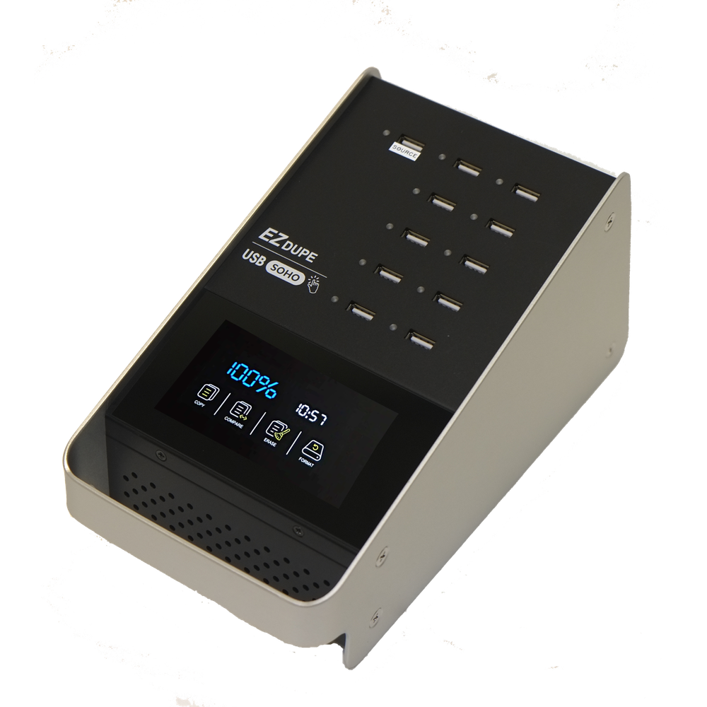 1 to 10 USB Duplicator with Touchscreen - Multiple Flash Drive Copier Soho Touch
