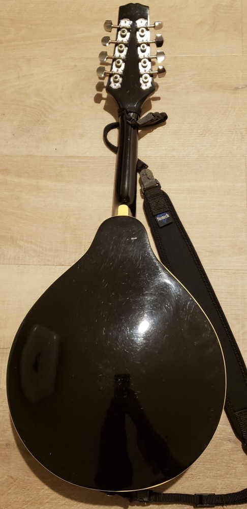 Galveston Autographed A-Style Mandolin Black