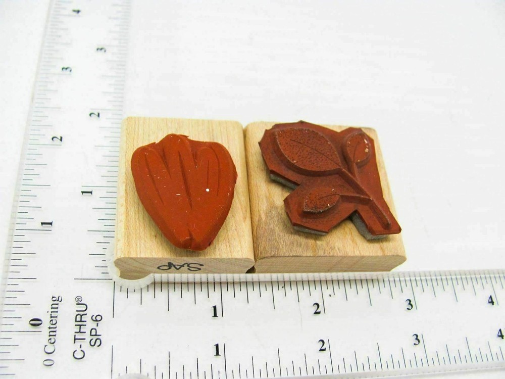 Tulip Branch Rubber Stamp - Stamp Set A308