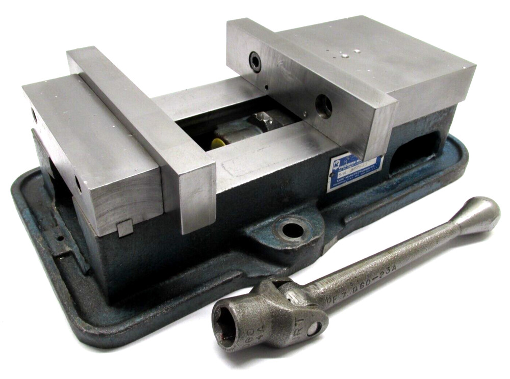 NICE! KURT ANGLOCK 6" MILLING MACHINE VISE w/ JAWS & HANDLE - #D60