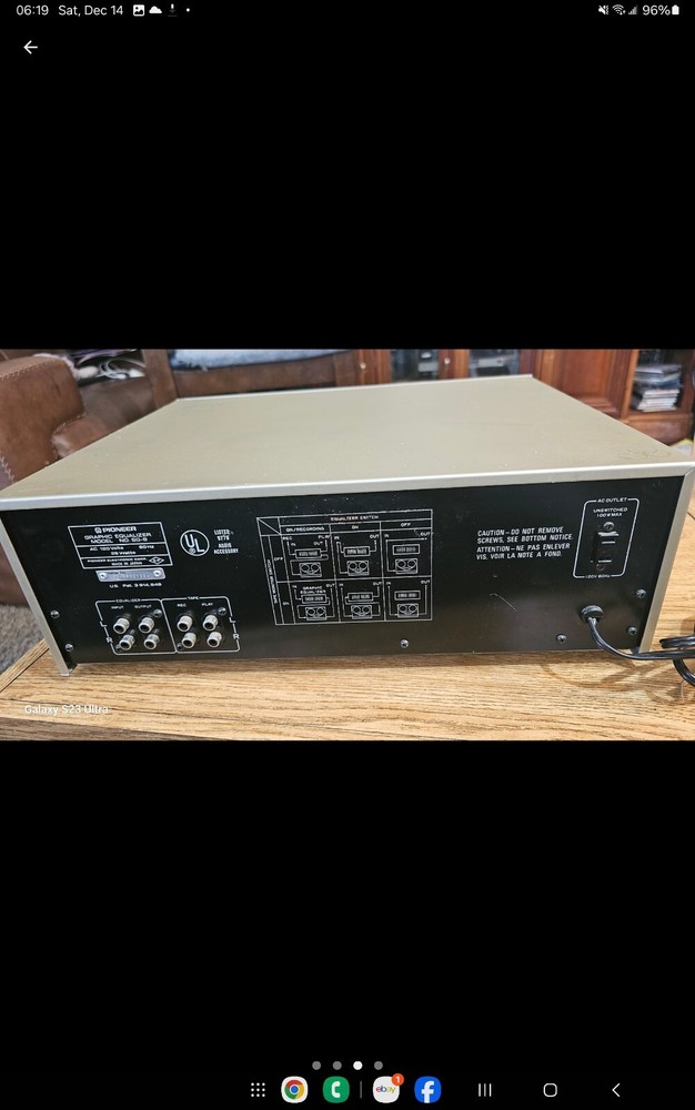Pioneer SG-9 Stereo Graphic Equalizer - Silver