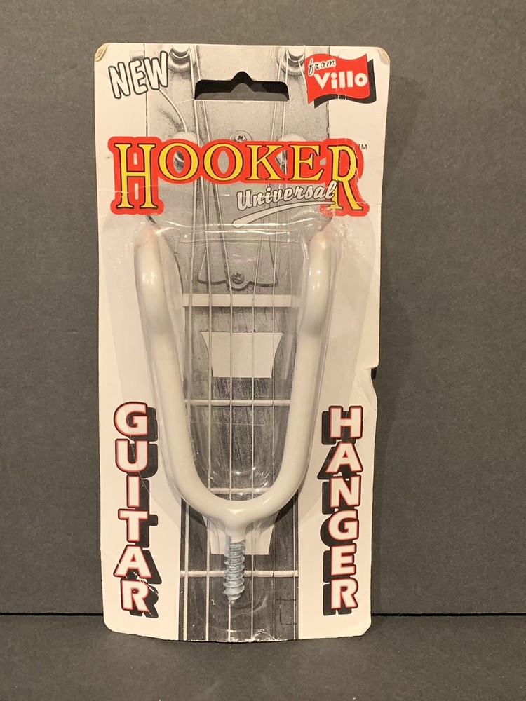 Vintage Villo Hooker Universal White Guitar Hanger