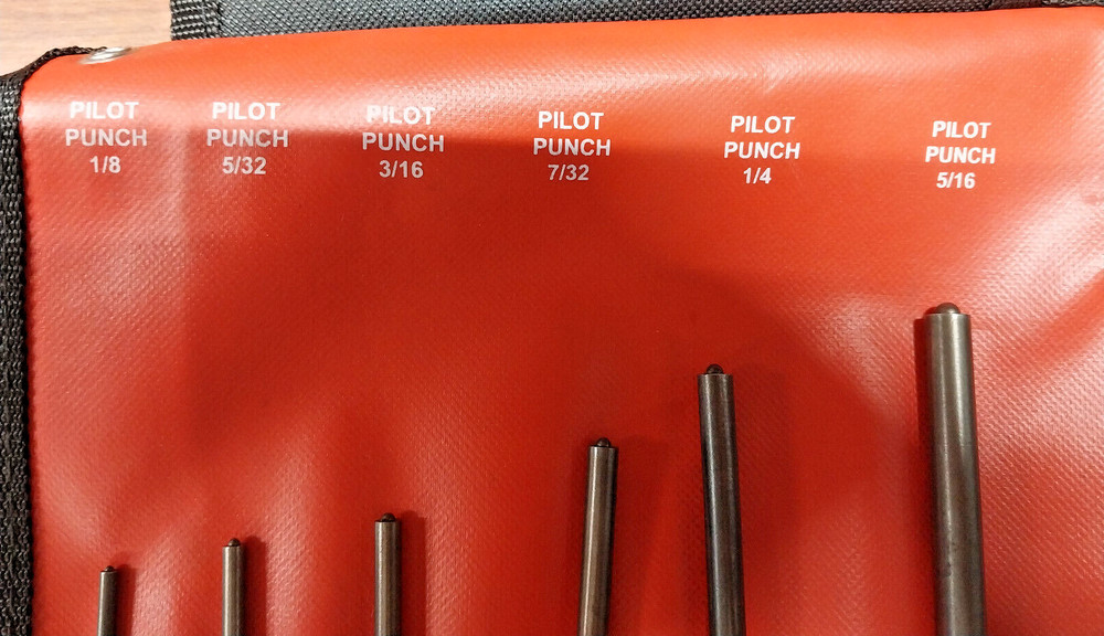 New Mayhew 6pc Roll Pin Punch Set 62250