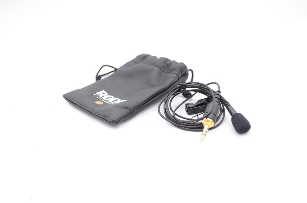 RODE Lavalier Microphone With Pouch, Wind Screen and Tie Clip