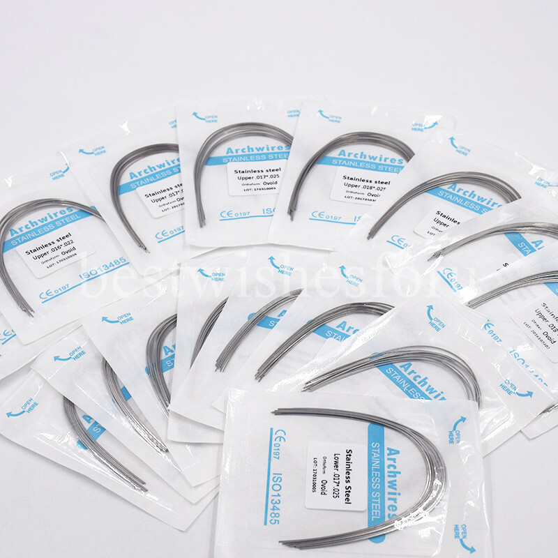 1xDental Orthodontic Stainless Steel Ovoid Upper/Lower Arch Wire Rectangular