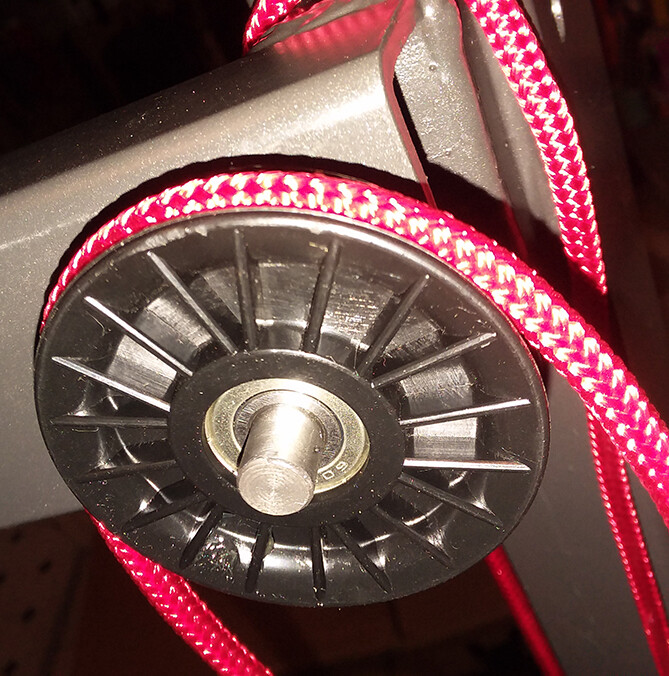 ONE USED BOWFLEX HVT Frame Mount Cable Pulley