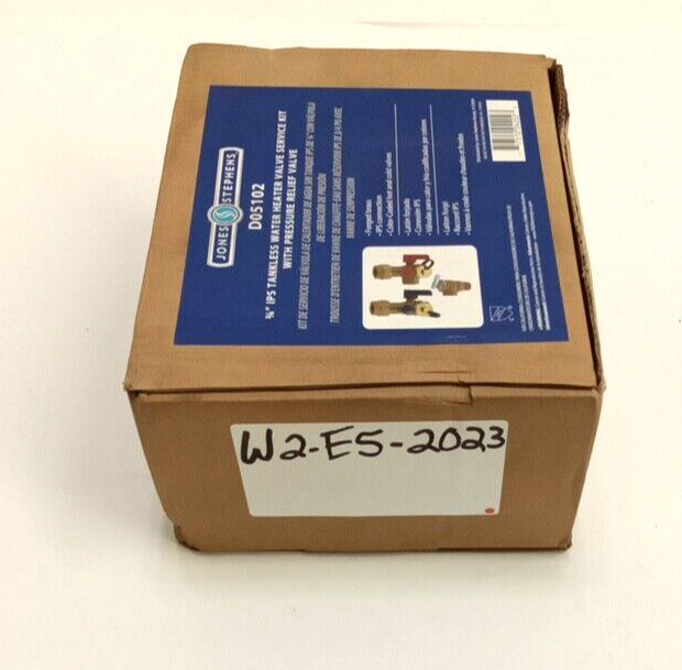 Jones Stephens D05102 3/4" IPS Tankless Water Heater Valve Kit w/Pressure Relief