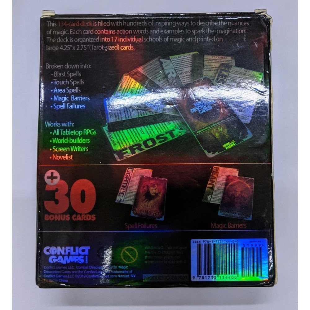 Magic Description Cards for Gaming System Neutral