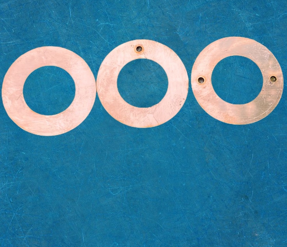 Raw Copper Washers, 1.5" (10 Pack)