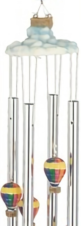 Air Balloon Round Top Wind Chime 23" Long