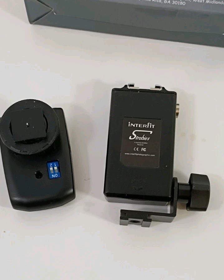 Interfit Strobies Camera INT492 Hot Shoe and Strobe Flash Trigger Set