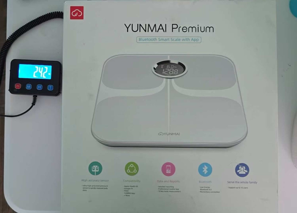 Digital Body Weight Scale Backlit Display High Precision Bluetooth BathroomScale